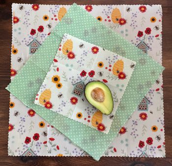 Beeswax Food Wraps Mixed Pack {S,M,L} Bee Designs - Image 6