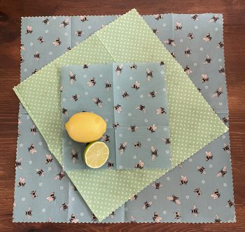 Beeswax Food Wraps Mixed Pack {S,M,L} Bee Designs - Image 8