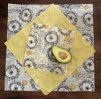 Beeswax Food Wraps Mixed Pack {S,M,L} Bee Designs - Image 7