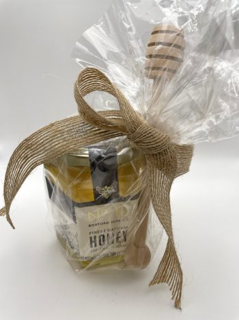 Honey Jar Giftwrapped with Drizzler