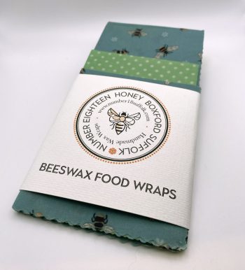 Beeswax Food Wraps Mixed Pack {S,M,L} Bee Designs - Image 4