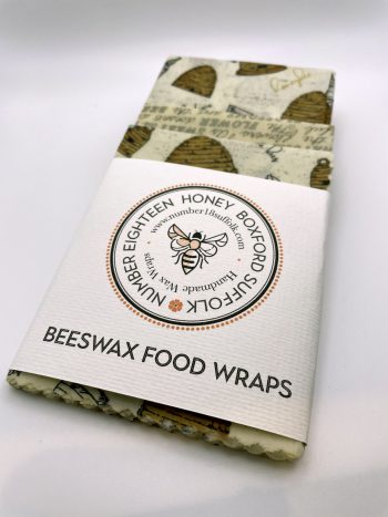 Beeswax Food Wraps Mixed Pack {S,M,L} Bee Designs - Image 5