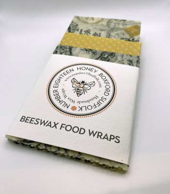 Beeswax Food Wraps Mixed Pack {S,M,L} Bee Designs - Image 3