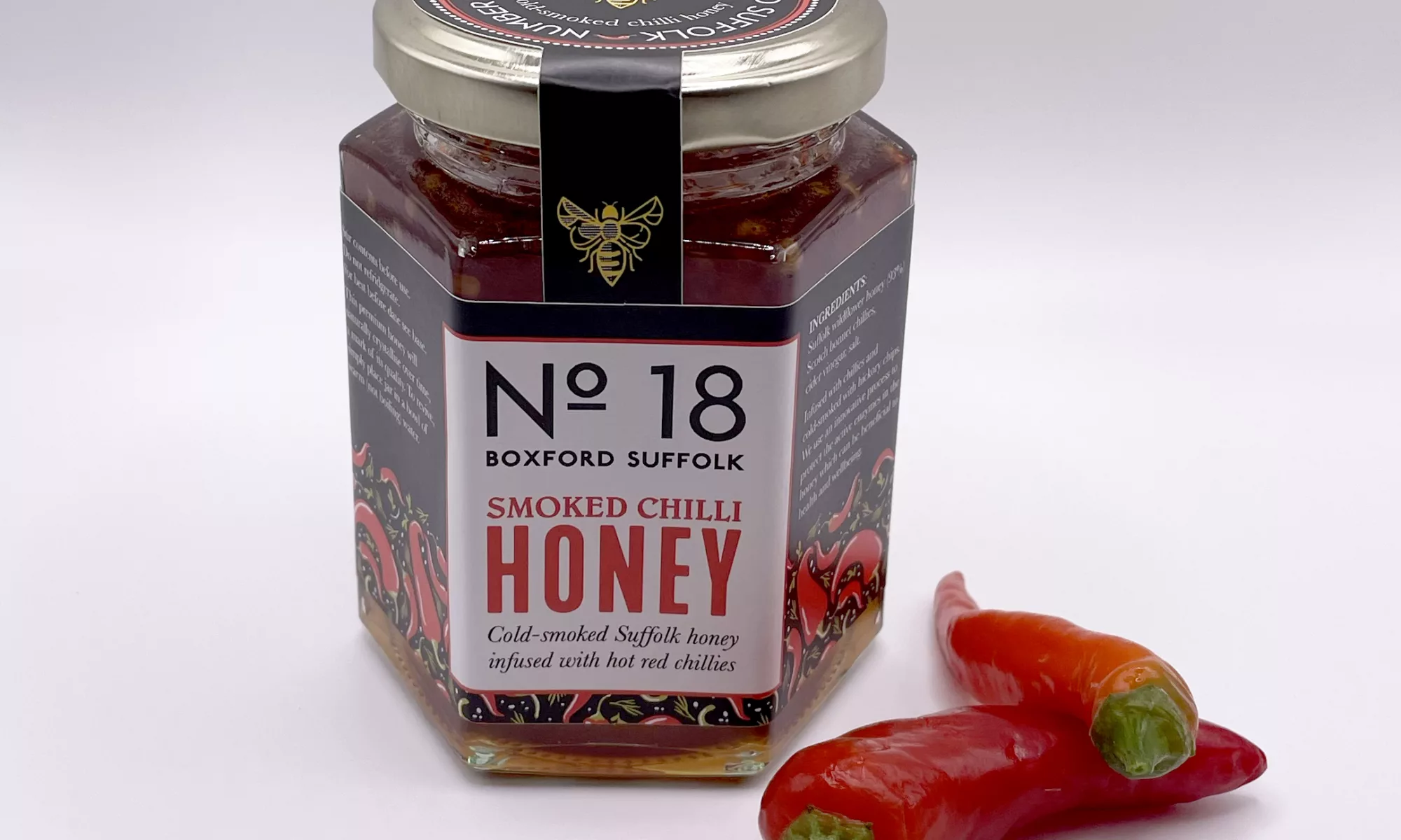 Cold-smoked chilli honey