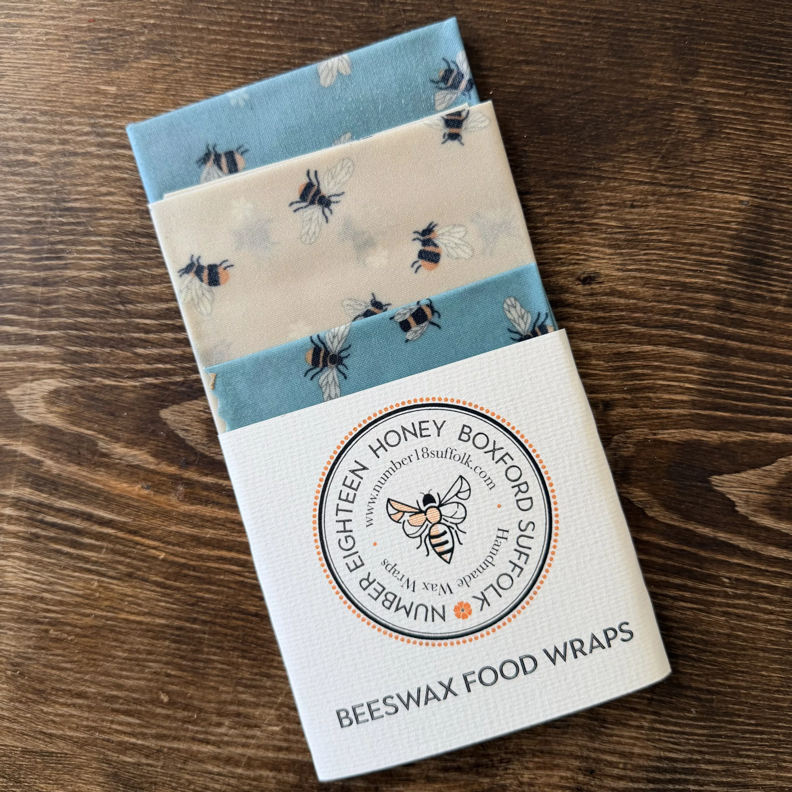 Wax Wraps Mixed Sizes Bee Designs