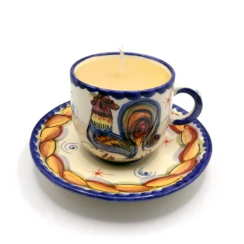 Portugese Cockerel Espresso Cup Candle