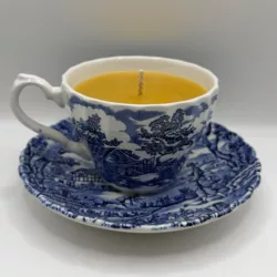 Vintage Teacup Candle Hunter